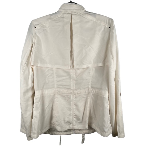 WHITE HOUSE BLACK MARKET UTILITY JACKET | IVORY | SIZE 4 - Picture 2 of 5